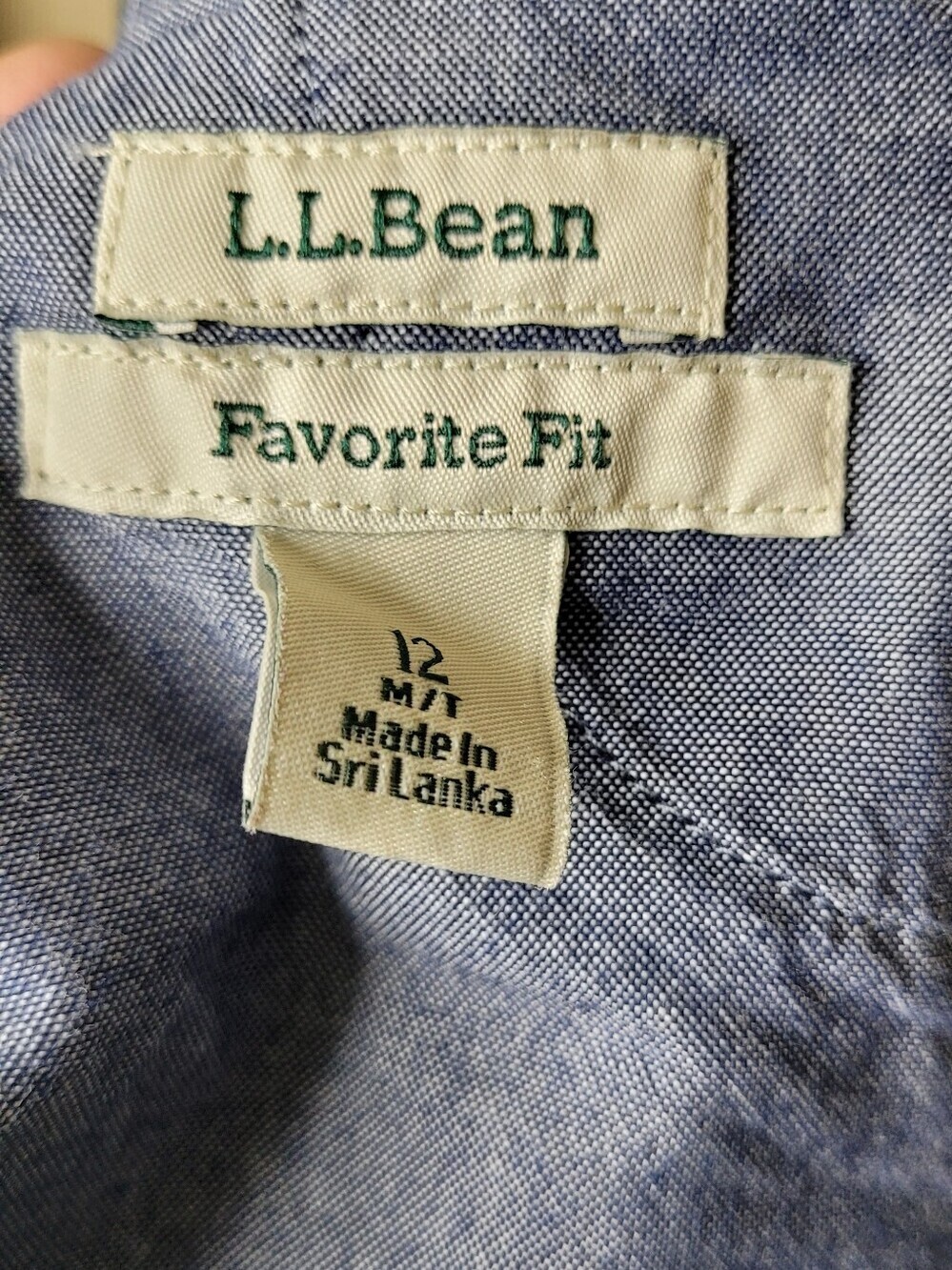 LL Bean Favorite Fit Straight-Leg Corduroy Pants Size 12 - Picture 6 of 8